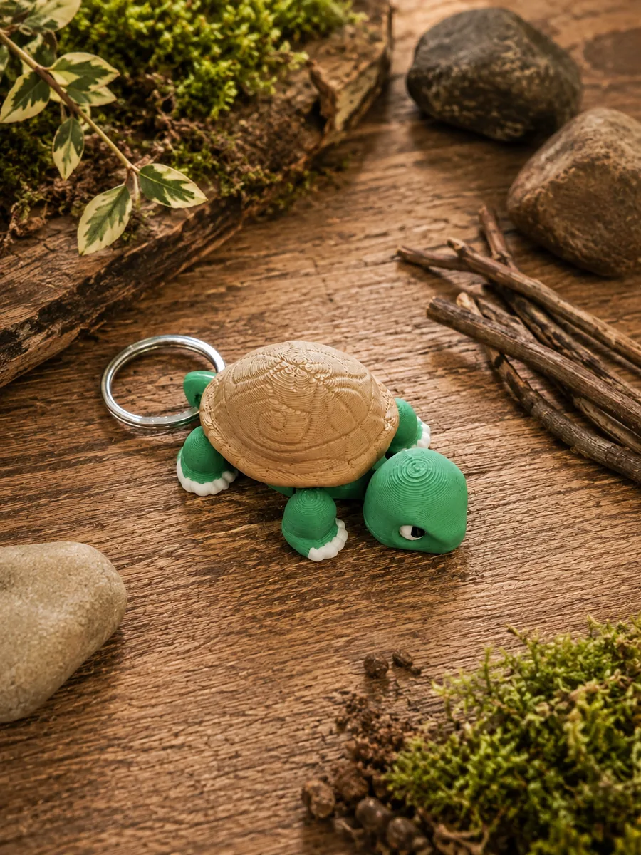 Porte-clés tortue – création artisanale Impression 3D