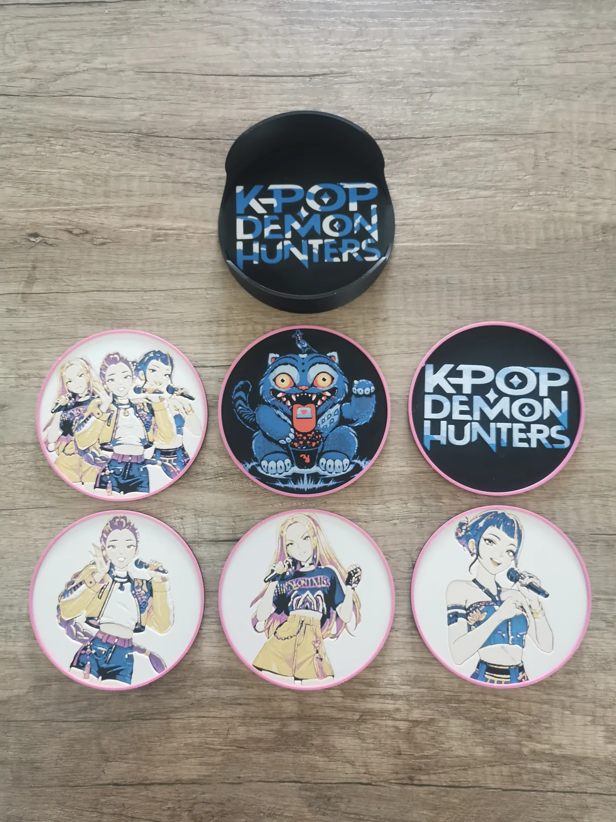 Set Sous verre Kpop Demon Hunters – vue 2