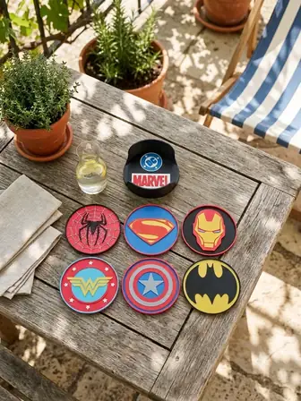 Set sous verre MARVEL / DC