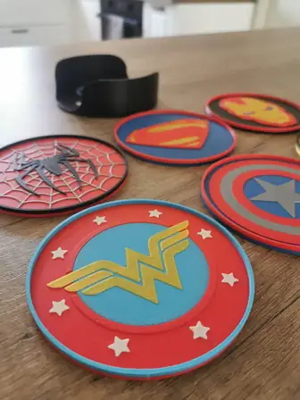 Set sous verre MARVEL / DC – vue 2