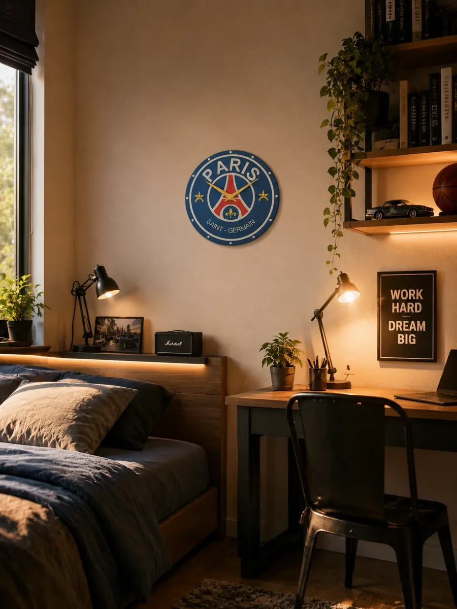 Horloge PSG – création artisanale Impression 3D