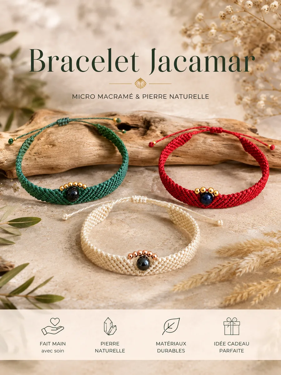 Bracelet Jacamar – création artisanale Bijoux